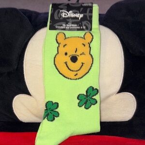 3/$18 bundle Disney Winnie the Pooh St  Patrick day Socks